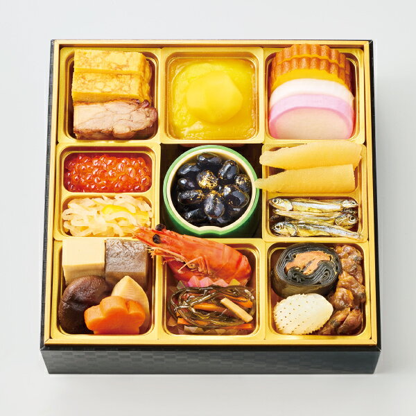 ■商品詳細内容量：20品目・1人前賞味期限：冷凍保存1月10日温度帯：冷凍便でお届けいたします。特定原材料：卵・小麦・えび保存方法:解凍：箱から出さずに届いた状態のままで約8時間、解凍後は必ず冷蔵庫（10℃以下）に保管して、2日以内に召し上がりください。商品記号:WEB-48サイズ:19.6×19.6×5.3cm×1折■お届け時期についてお届け時期：配送日は12月29日(火)・30日(水)のみ備考：※食材の都合により、商品内容が一部変更になる場合がございます。※〈配送料込み〉の直送商品は、表示価格に配送料が含まれております。※〈冷凍直送〉の商品は、解凍に時間がかかるためお召し上がりの前日をご指定ください。※お時間の指定はご容赦ください。※店舗でのお渡しはできません。※異なる場所から直送するため、他の商品との組み合わせ配送はできません。■発送について ※商品画像はイメージです。パッケージ・内容・価格等、予告なく変更させていただく場合がございますので予めご了承ください。※ご贈答用包装・のし掛けはご容赦ください。■返品・交換について※商品の特性上、返品・交換はご容赦ください。