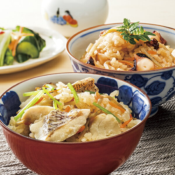 御中元 ギフト 送料込み 五色そうめん 瀬戸内鯛飯・蛸飯の素詰合せ ST-L