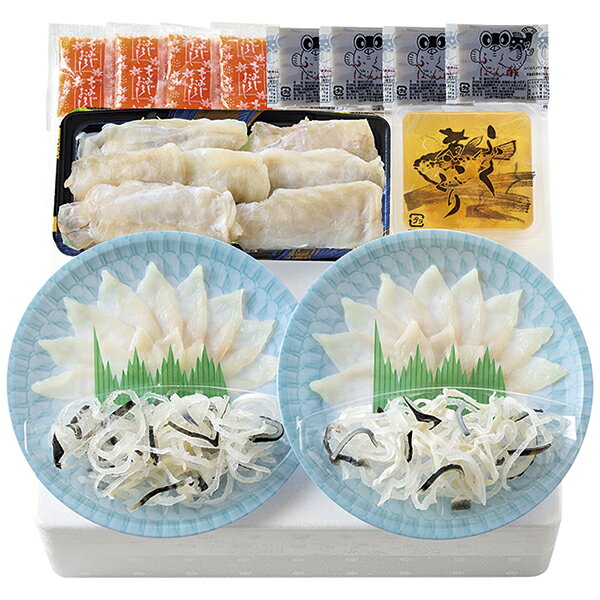 樂天商城 - 御中元 ギフト 送料込み 関とら本店 とらふく刺身・とらふくすき身冷しゃぶセット FS-70F2Z