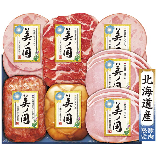 乐天商城 - 御中元 ギフト 送料無料（一部除き） 日本ハム 北海道 プレミアム 美ノ国 ハム詰合せ UKBS-58