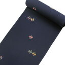 【小紋 正絹 反物】着物 反物のみ 丹後ちりめん 紺地小花柄【送料無料】【hzふい】