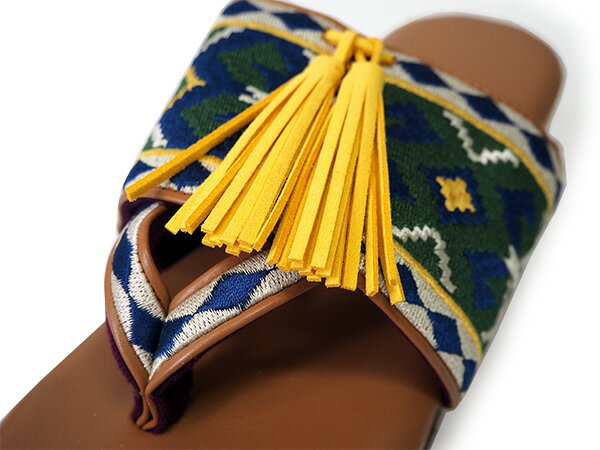 下駄 レディース 浴衣 桐 青 緑 エスニック 黄色 タッセル 夏 祭り 花火大会 痛くない 歩きやすい 女性 フリーサイズ サンダル ミュール 和装小物