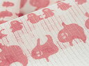 夏の半衿 麻素材でさらりと涼やか 絽 白地 おばけ柄 ピンク 小千谷織物 日本製 DM便発送可能 2
