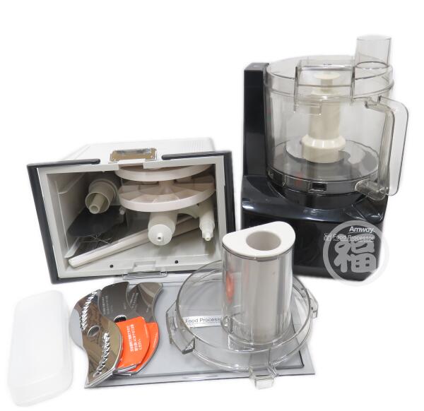 【中古・美品】 2021年製　アムウェイ フードプロセッサー ＋ ケース付オプションパーツセット 【ブラ..