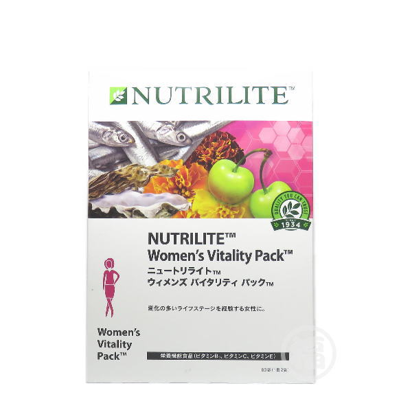 アムウェイ　Amway　ニュートリライト ウィメンズ　バイタリティ　パック　賞味期限：2024年2月　※外箱少々破れあり　サプリメントのサムネイル