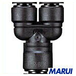 特長 - 用途 - 仕様 ■適合チューブ外径D1(mm):6×6■適合チューブ外径D2(mm):8 仕様2 ■使用流体:空気、水■流体温度:-5〜60℃（空気）、5〜40℃（水）■使用圧力:1MPa（空気）、0.3MPa（水） 材質／仕上 ■本体:難燃性ポリブチレンテレフタレート（PBT）■シールゴム:ニトリルゴム（NBR） セット内容／付属品 - 注意 - 原産国 JP 在庫について 当店では複数店舗での在庫共有をしており、システムで在庫の調整を行っておりますがご注文が集中した場合、在庫にズレが生じることがございます。 在庫数の更新が間に合わず、ご注文頂きました商品が欠品となり後ほどご連絡させていただく場合もございます。 大変ご迷惑をおかけする場合がございますがあらかじめご了承くださいますようよろしくお願い致します。 【FR6-8UY】チヨダ　ファイブ異径ユニオンワイ　6mm（2箇所）X8mm FR68UY 【DIY】【工具のMARUI】