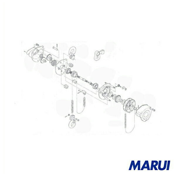 キトー　CB020用部品　フックラッチ組　1個　C1FA015-10712 【DIY】【工具のMARUI】