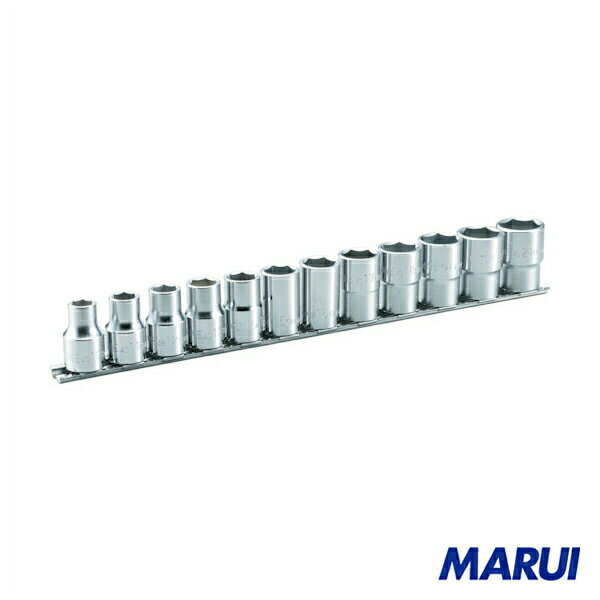 TONE　ソケットセット（6角・ホルダー付）　12pcs　1S　HS412 【DIY】【工具のMARUI】