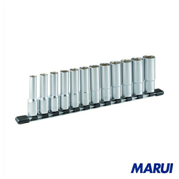 TONE　ディープソケットセット（6角・ホルダー付）　12pcs　1S　HSL412 【DIY】【工具のMARUI】