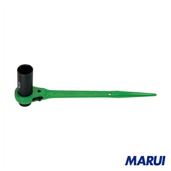 スーパー　片ロングソケット・両口ラチェットレンチ（爪式）六角対辺：30×24　1丁　RN-3024L 【DIY】【工具のMARUI】