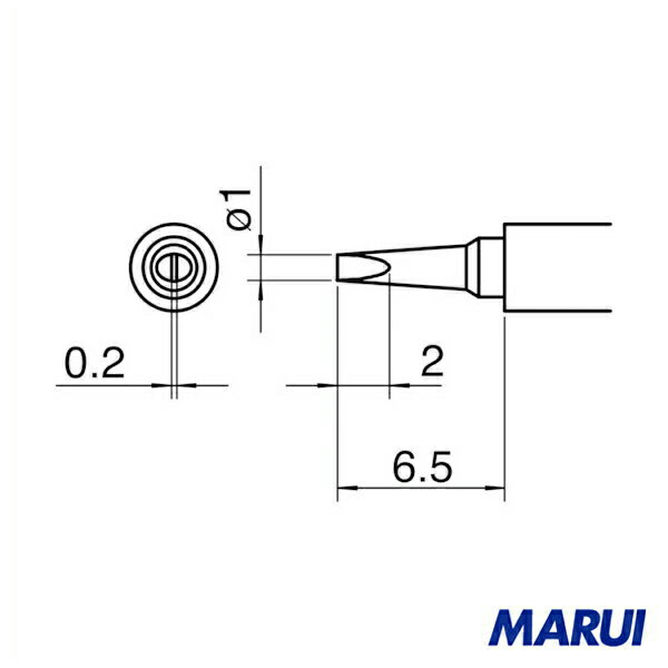 白光 こて先／1D型 1本 T30-D1 【DIY】【工具のMARUI】