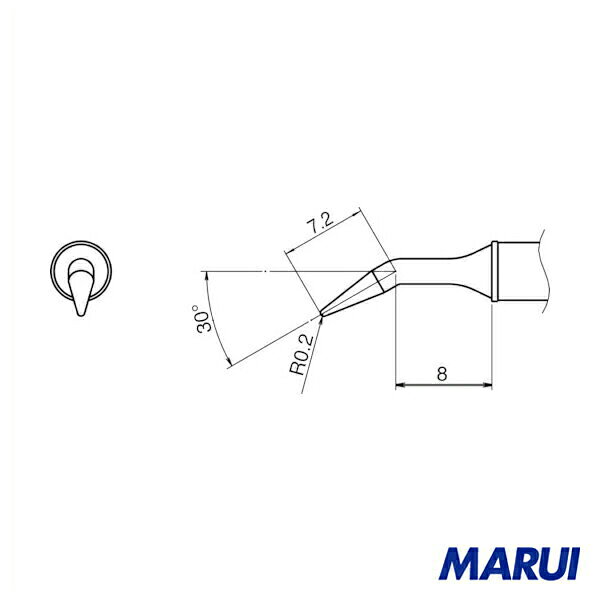 Rakuten - 白光 こて先/0.2RLB型 1本 T31-02JL02 | ステーション型はんだこて 電子機器 収納 ポーチ