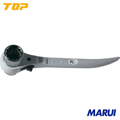 【RM17X19CS】TOP 短ガチャ コンパクトショートラチェットレンチ 17x19mm　トップ工業 手作業工具 レンチ・スパナ・プーラー ラチェットレンチ　RM-17X19CS 【DIY】【工具のMARUI】
