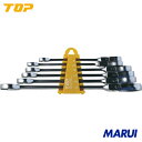 【FRC6000】TOP 6丁組首振りラチェットコンビセット トップ工業 手作業工具 レンチ・スパナ・プーラー コンビネーションラチェットレンチ FRC-600...