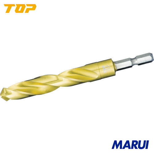 【EOD9.0G】TOP 六角シャンクコバルトドリル(チタンコーティング) 9.0mm　トップ工業 切削工具 穴あけ..