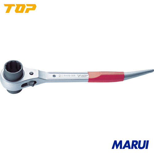 Rakuten - 【RM19X24A】TOP アルミショートラチェットレンチ 19X24mm トップ工業 手作業工具 レンチ・スパナ・プーラー ラチェットレンチ RM-19X24A | ラチェットレンチ