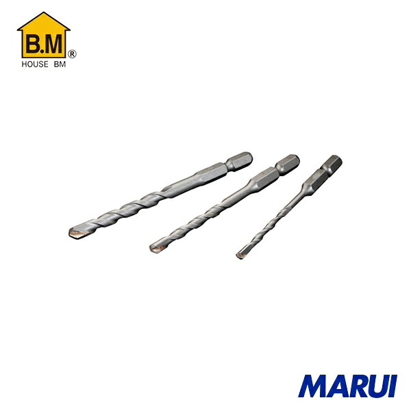 特長 ■六角軸（対辺6.35mm）により充電インパクトドライバーに直接取り付けが可能です。■一体型のため、ブレが少なく、耐久性に優れています。 用途 ■被削材:コンクリート、ブロック、レンガ、モルタル、タイルなど。 仕様 ■刃径(mm)：3.8■有効長(mm)：50■全長(mm)：90■シャンク径(mm)：6.35■適合機種：充電ドリル・インパクトドライバー・電気ドリル・振動ドリル■シャンク形状：六角軸(6.35mm) 仕様2 - 質量 16g 材質／仕上 ■刃部：超硬チップ セット内容／付属品 - 原産国 日本 注意 -