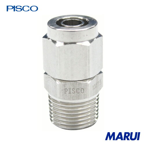 ピスコ SUS316締付継手 ストレートチューブ0640ねじR1/4 1個 NSC064002 【DIY】【工具のMARUI】