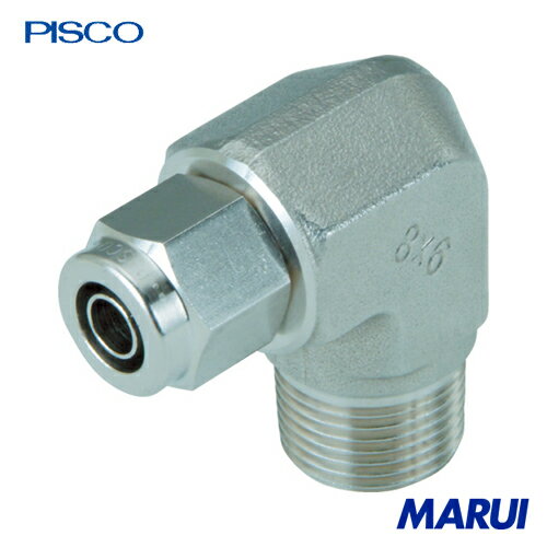 ピスコ SUS316締付継手 エルボチューブ0860ねじR1/4 1個 NSL086002 【DIY】【工具のMARUI】