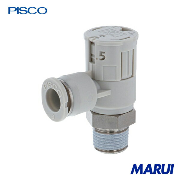 ピスコ スピードコントローラダイヤル付タイプ エルボ メーターアウト制御 流量:標準タイプ 1個 JSGC10..