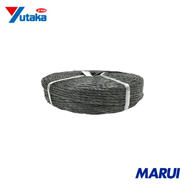 ユタカメイク PSロープ 黒色 6mmx200m 1巻 PS6200BL 【DIY】【工具のMARUI】