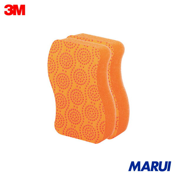 3M スコッチ・ブライト スクラブドット清潔スポンジ2個パック(オレンジ) 1組 SDS02KE2PM 【DIY】【工具..
