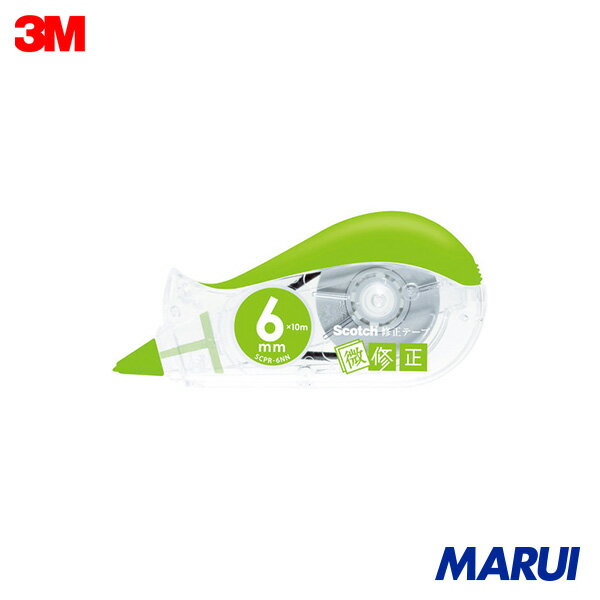 3M スコッチ 修正テープ微修正 6mmX10m グリーン 1個 SCPD6NN | 修正用品