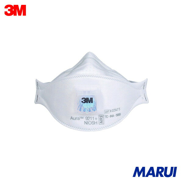 3M Aura 折りたたみ式防護マスク 9211+ N95 10枚/1箱 1箱 9211AURAN | 使い捨て式防じんマスク