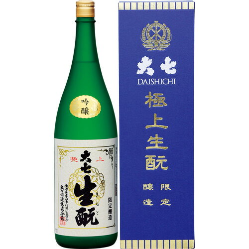 s【送料無料6本セット】（福島）大七　極上生酛限定醸造　吟醸　1800ml　生もと