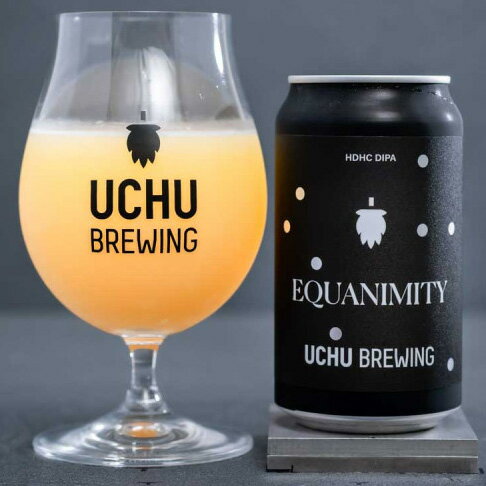 （山梨）EQUANIMITY　350ml　缶　8.5％　要冷蔵　発泡酒　うちゅうブルーイング　クラフトビール　地ビール　宇宙ビール