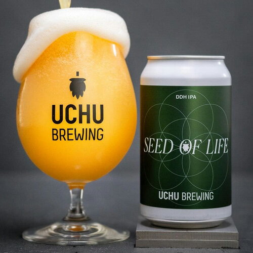 （山梨）SEED OF LIFE　350ml　缶　7％　発泡酒　要冷蔵　うちゅうブルーイング　クラフトビール　地ビール　宇宙ビール