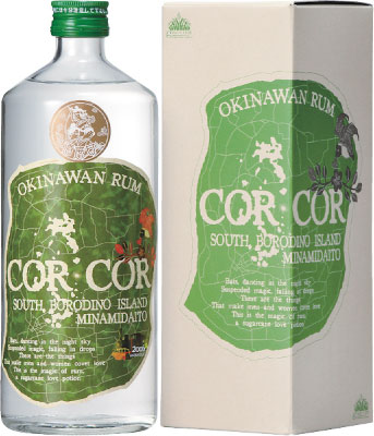 s【送料無料】6本セット南大東島100％　OKINAWAN　RUMコルコル（緑）アグリコール40度　720ml　カートン入り