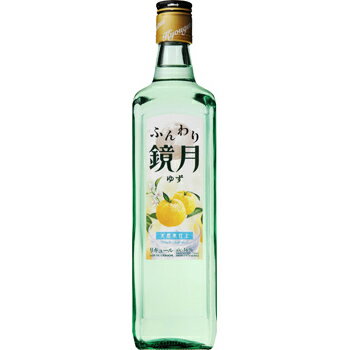 s【送料無料12本セット】サントリー　ふんわり鏡月　ゆず　700ml　16度
