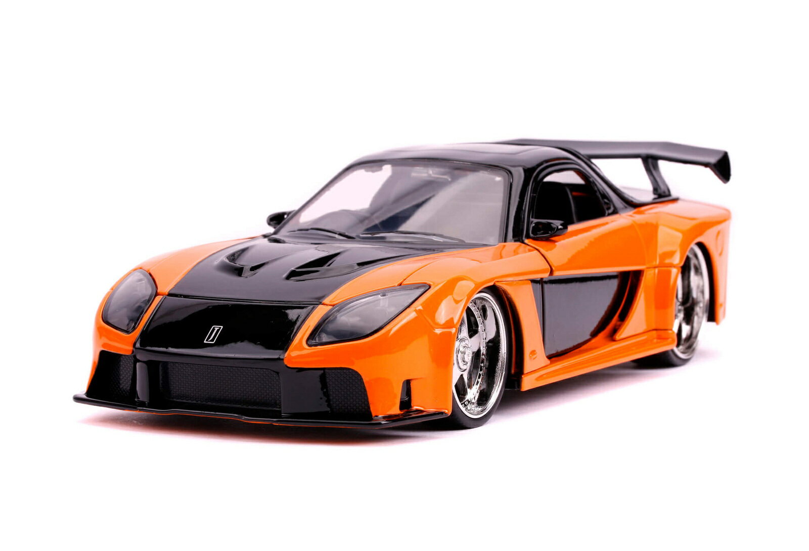 JADA TOYS 1/24scale ミニカー F&F マツダ RX-7 オレンジ ハン・ルーフィギュア付 