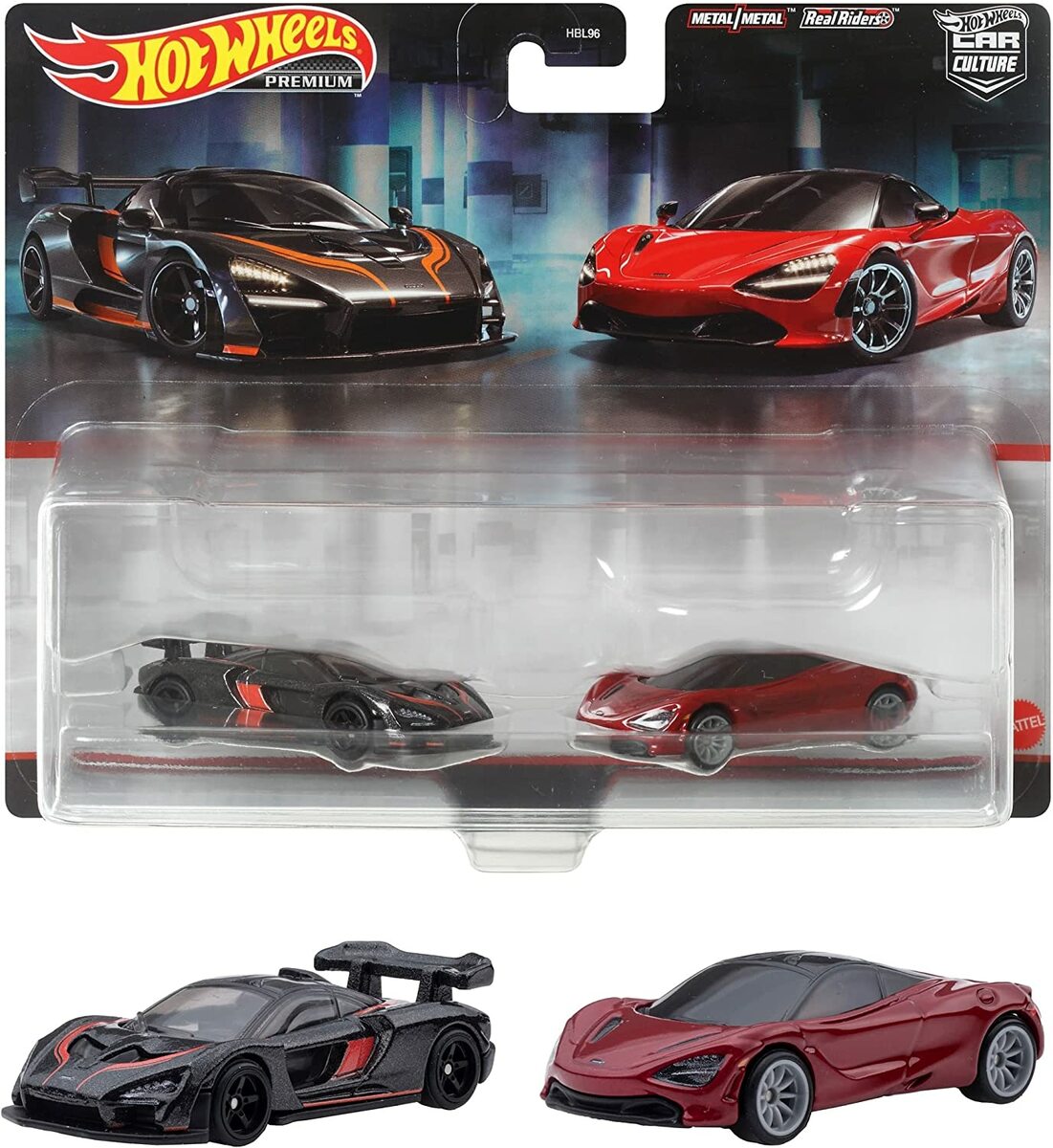 ◇ホットウィール(Hot Wheels) プレミアム 2パック マクラーレンセナ/マクラーレン 720S 【3才~】 HFF97 【2022年12月17日発売】ミニカー【予約】