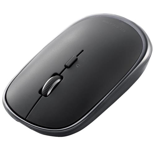 エレコム マウス ワイヤレスマウス Bluetooth Slint M-TM15BBGM/EC 薄型 静音 充電式 4ボタン マルチペアリング 3台接続可能 Windows Mac Android iOS iPadOS対応 ガンメタリック Mサイズ
