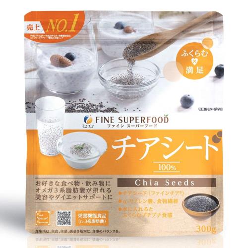 ファイン(FINE JAPAN) ファイン スーパーフード チアシード 300g オメガ3 脂肪酸 α-リノレン酸 食物繊維 カルシウム 国内生産
