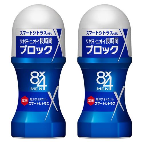 エイトフォー 8x4メン ロールオン スマートシトラス 60ml×2個セット デオドラント 男性用 メンズ