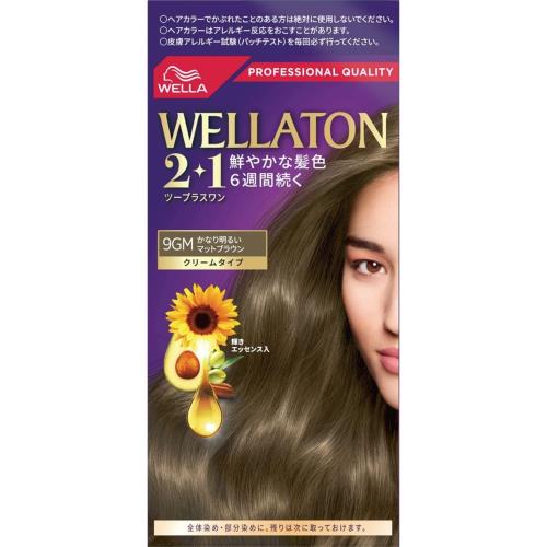 Rakuten - Wella ウエラトーン 2+1 白髪染め クリームタイプ 9GM かなり明るいマットブラウン 医薬部外品