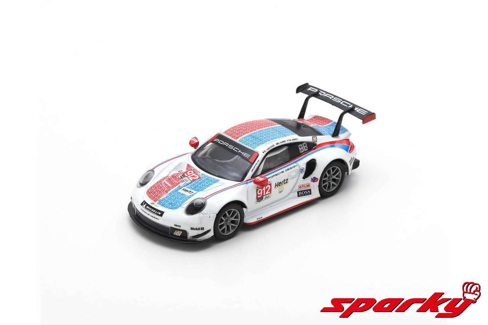 Y136 スパーク 1/64 ポルシェ 911 RSR #912 Porsche GT Team 24H Daytona 2019