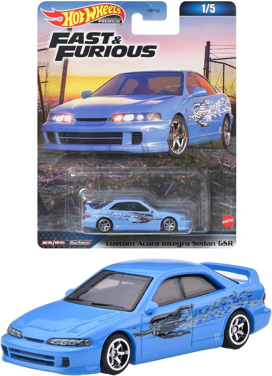 ホットウィール(Hot Wheels) ワイルド・スピード - カスタム アキュラ インテグラ セダン GSR 【3才~】 HKD27　ミニカー