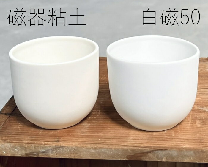 陶芸粘土・磁器土「白磁50」真空土練機掛け（10kg／20kg）