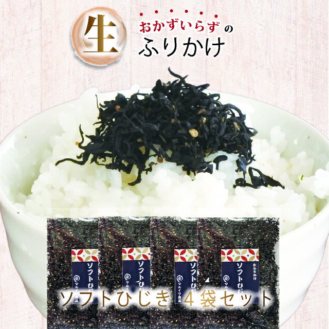 ふりかけ ソフトひじき 50g 4袋 しっとりタイプ おにぎり ご飯のお供 ふりかけ 送料無料 お見舞い 朝食 夜食 保存食 非常食 ひじきご飯 万能調味料 ポイント消費 ポイント消化 furikake