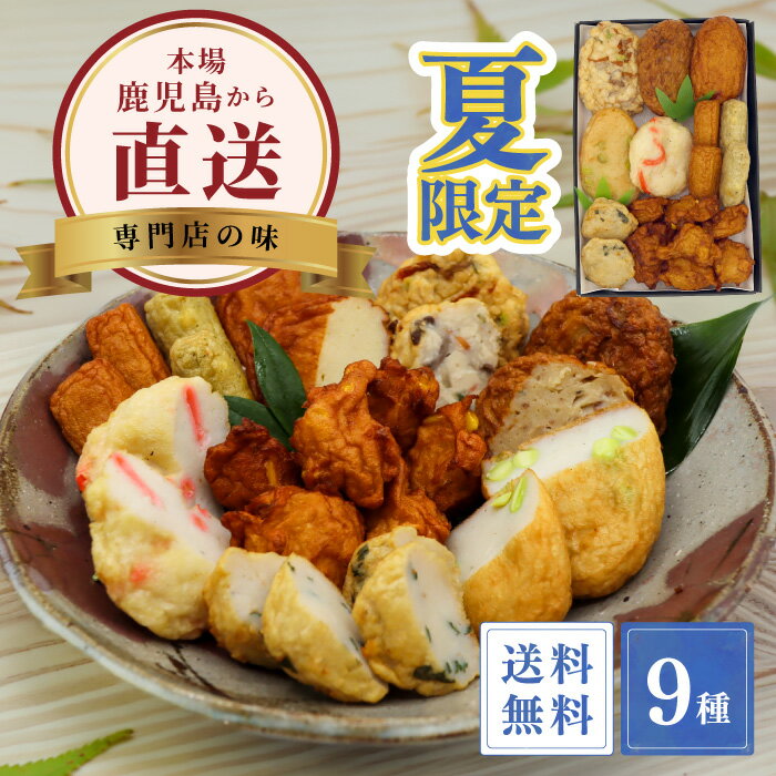 【お中元 送料無料】鹿児島さつま揚げ 9種詰め合わせ いいとこどりセット 夏限定 ギフト 贈答用 つけあげ お取り寄せ グルメ 工場直送 アジマルシェ