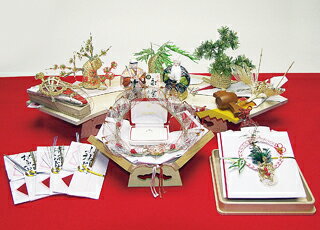 【コンパクト結納】7A2004なでしこ(2)七点飾り【目録付】【筆耕無料】 【コンパクト結納】7A2004なでしこ(2)七点飾り【目録付】【筆耕無料】