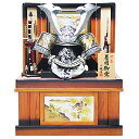 【五月人形 着用兜 収納飾り】182002 25号銀彫金着用兜王朝塗収納台飾り【送料無料】