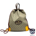GUCCI グッチ GGスプリーム ドローストリング タイガー 虎 バックパック リュック 473872 バック 鞄 カバン ブランド【中古】