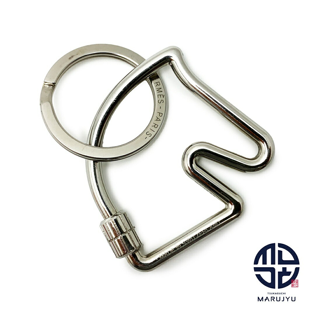 HERMES エルメス メタル 馬モチーフ キーホルダー シュヴァル キーリング ブランド 小物 【中古】のサムネイル