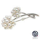 MIKIMOTO ミキモト K18WG 18金ホワイトゴールド 真珠 アコヤベビーパール ブローチ ジュエリー アクセサリー ブランド 【中古】
