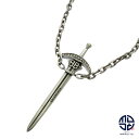 BALENCIAGA バレンシアガ アンティーク調シルバー ソード 剣 Goth Sword ネックレス ジュエリー アクセサリー ブランド 【中古】